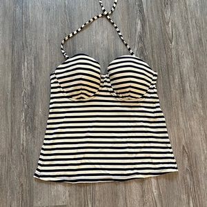 J. Crew D Cup Tankini Top